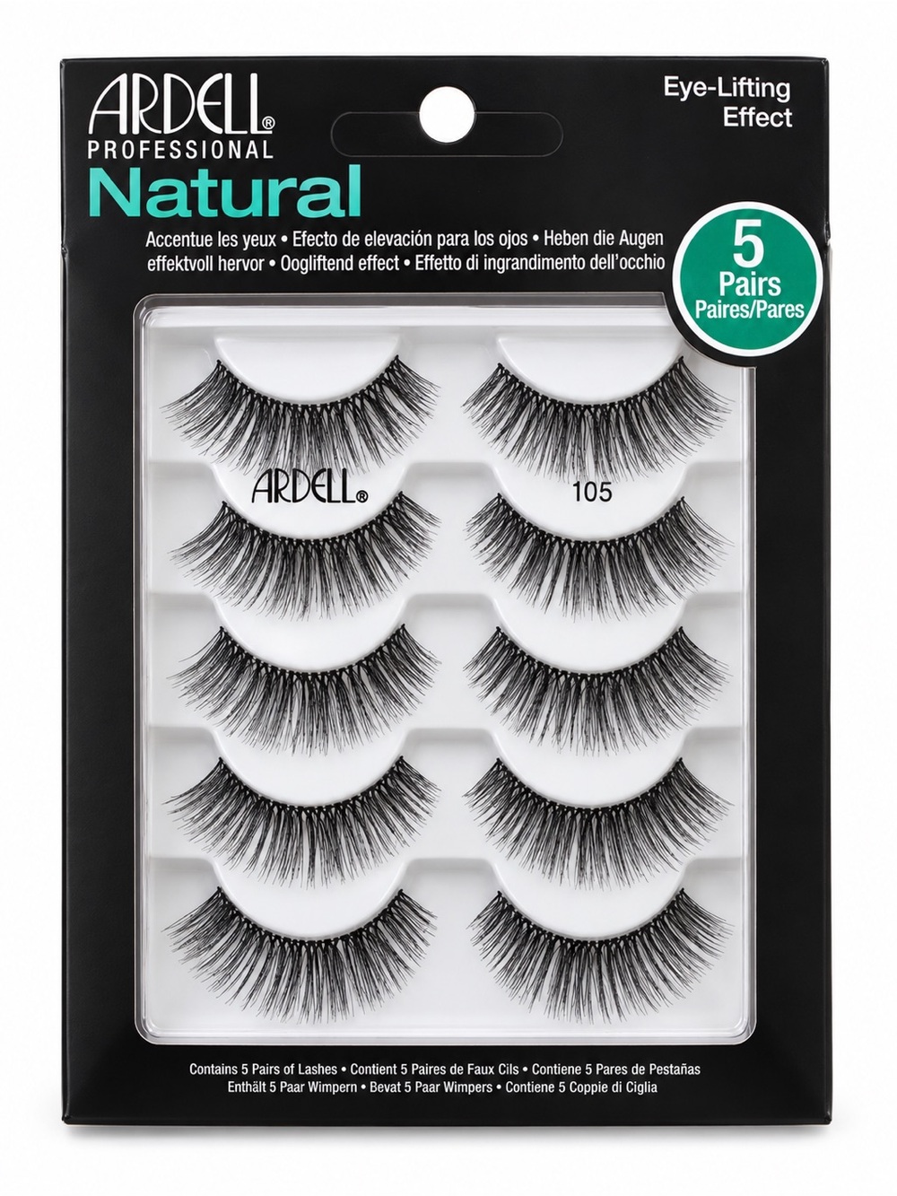 Ardell Natural Black False Lashes 5 Pairs